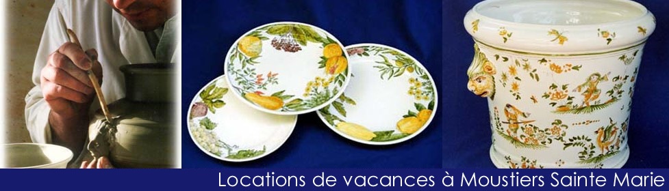 Les fa&iuml;ences de Moustiers