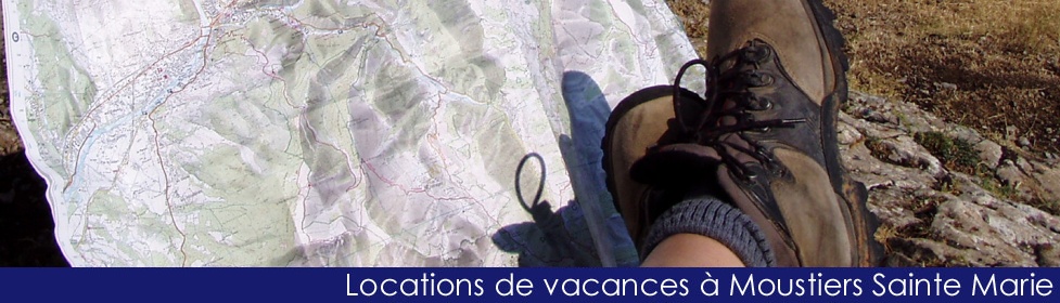 Plan du site des locations vacances &agrave; moustiers