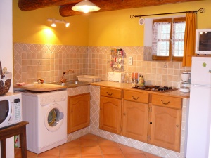 La location vacances, le coin cuisine toute �quip�e