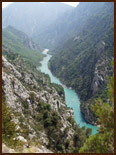 les gorges du verdon, pr&egrave;s de Moustiers