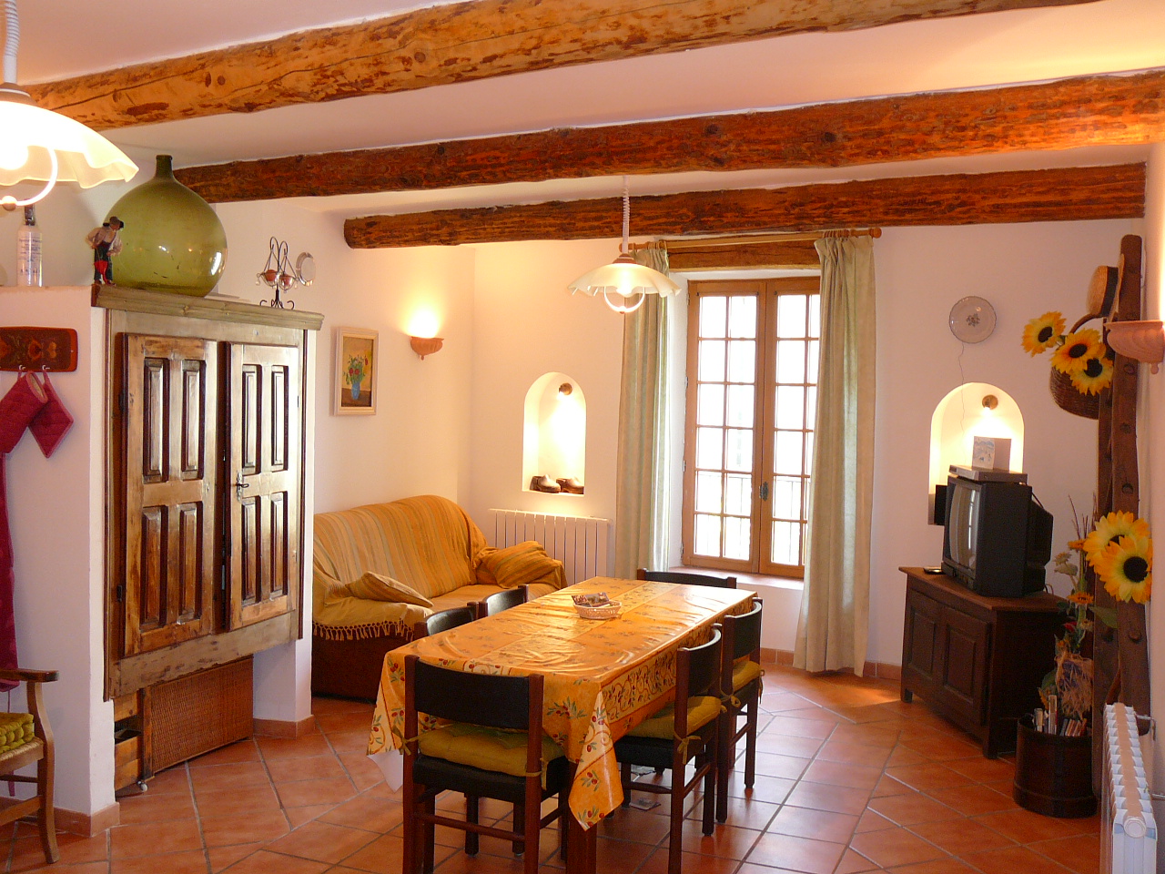 Séjour cuisine de la location