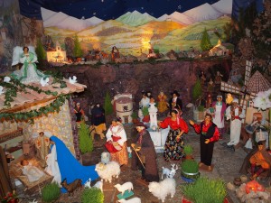 La crèche dans l'église de Moustiers Sainte Marie