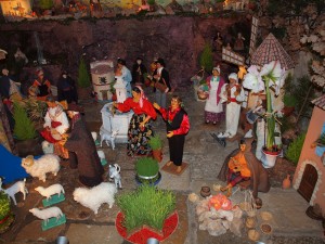 La crèche dans l'église de Moustiers Sainte Marie