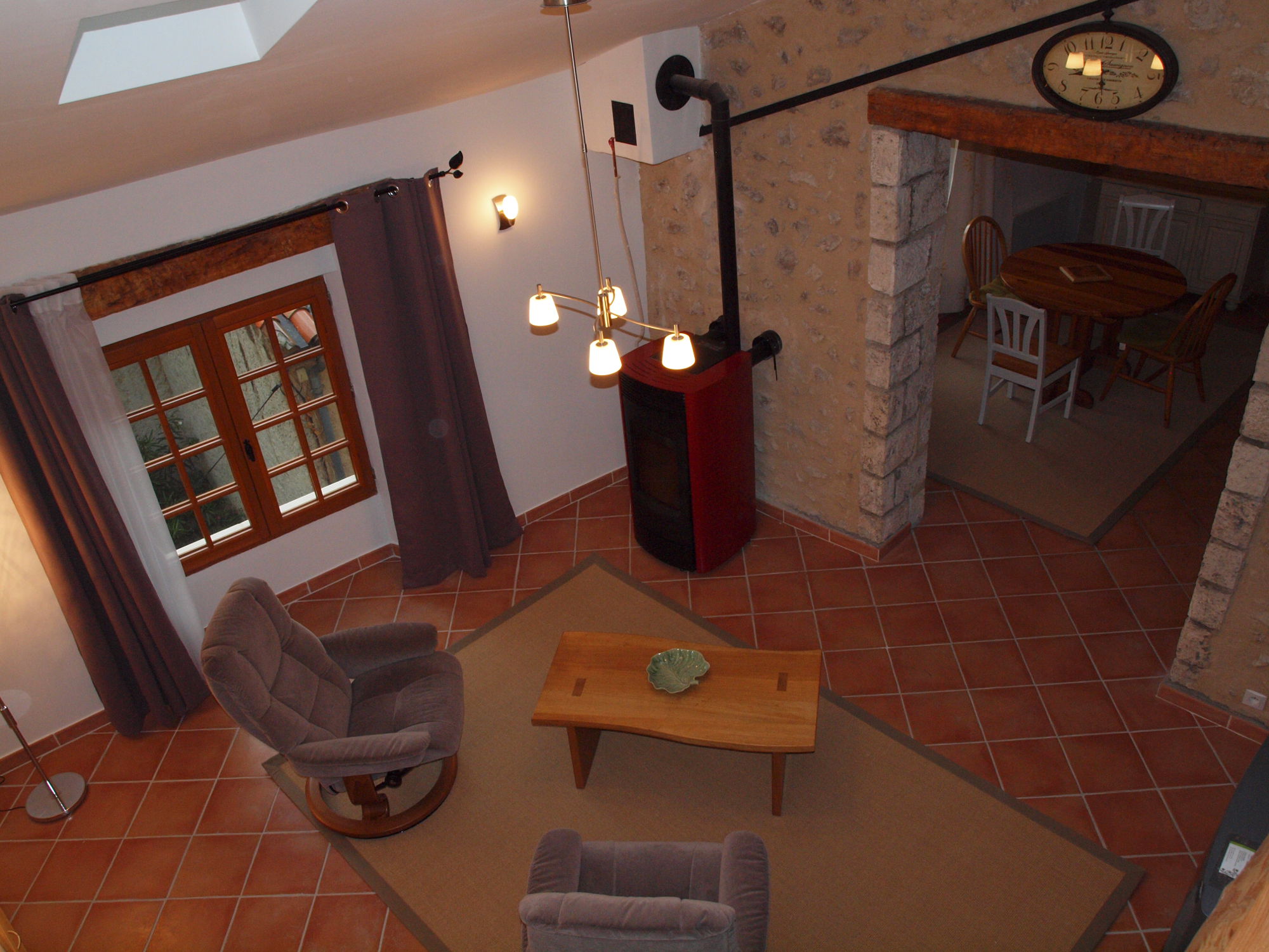 Salon coin lecture location de vacances pour 2 personnes
