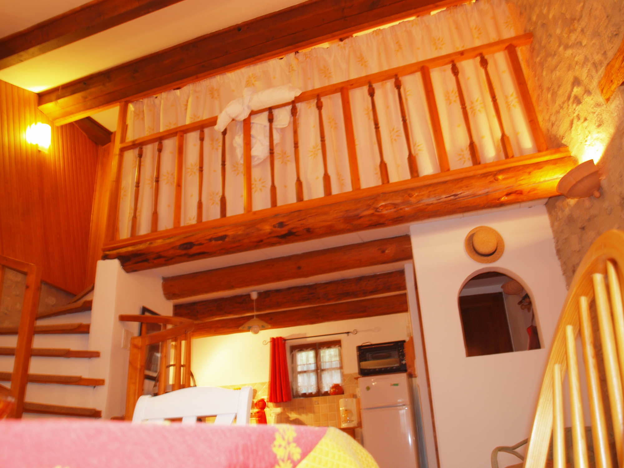 Mezzanine chambre vu d'en bas