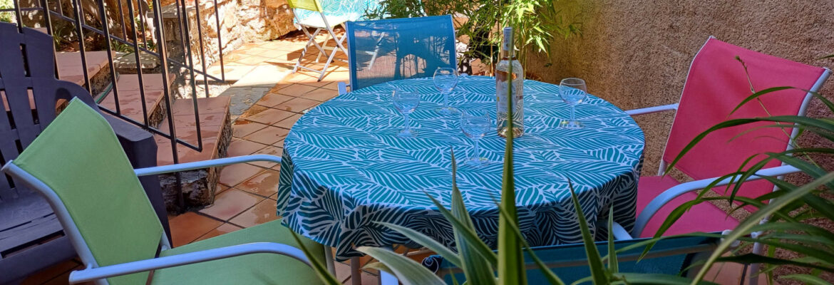 terrasse de la location de vacances